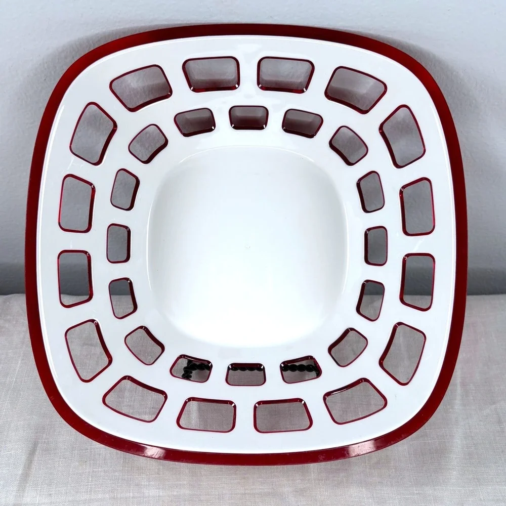 Guzzini Bicolored Modernist Bread Basket